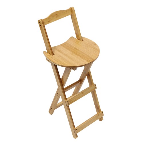 Portable bamboo bar stool - bamboo,